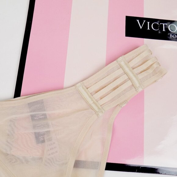 nwt victoria's secret very sexy VS dream angels lace mesh strappy cheeky - Picture 1 of 4